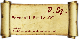 Perczell Szilvió névjegykártya